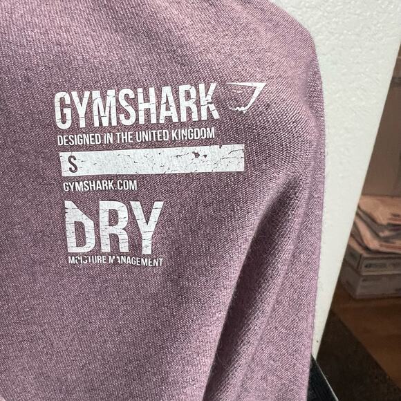 Gymshark Dry Gray and Pink Side Logo Pull On Athletic Leggings Size Small - Picture 7 of 8